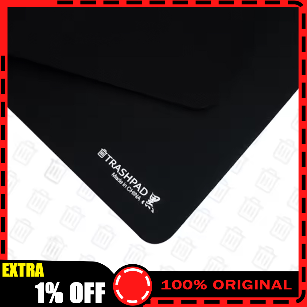 Gaming Accessories For Valorant - TRASHPAD BLACK Gaming Mousepad FPS Controlled