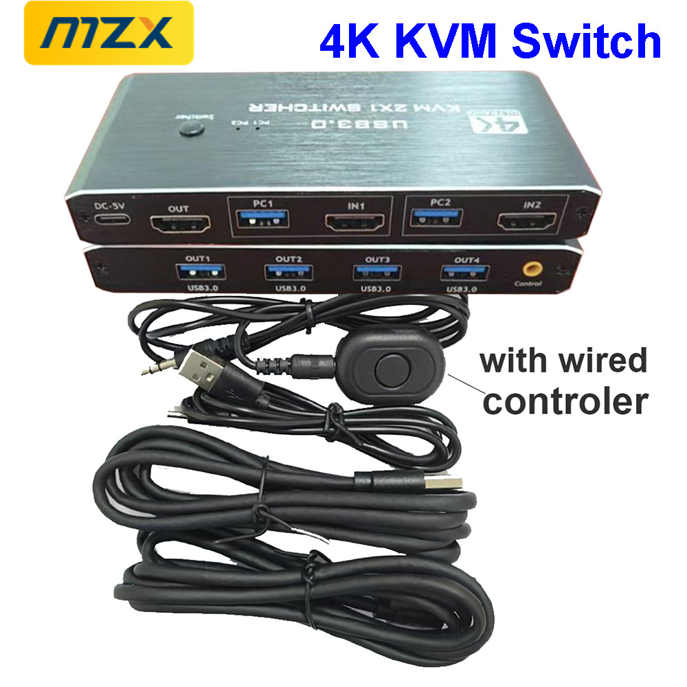 Gaming Accessories Storage - KVM Switch 4K 60Hz Switcher USB