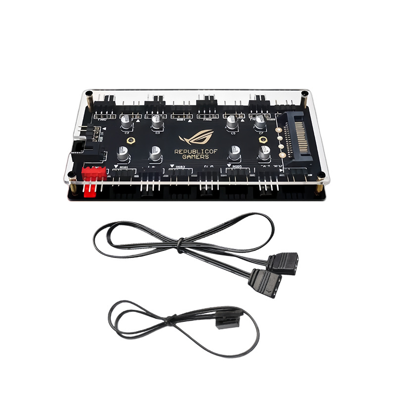 Fan Hub Rgb Controller - Hub Kipas ARGB PWM 8 Port,