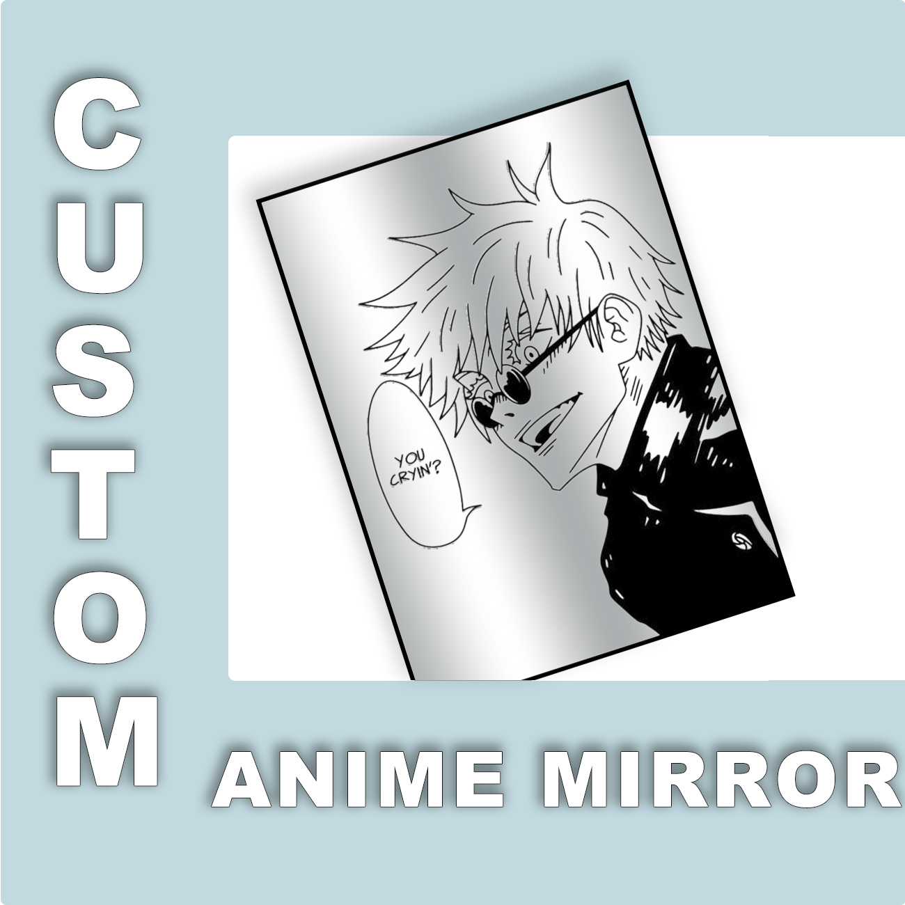Cermin Anime Desain Khusus Vin - Gaming Accessories Room ulasan dan harga