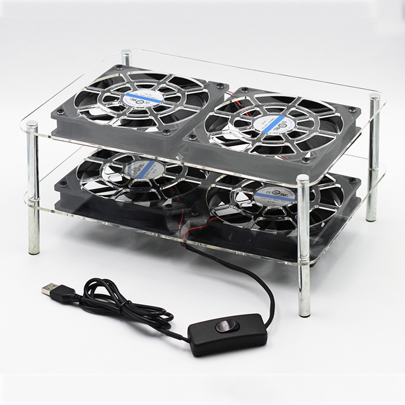USB Cooling Rack Dengan Kipas  - Fan Hub Rgb Controller ulasan dan harga
