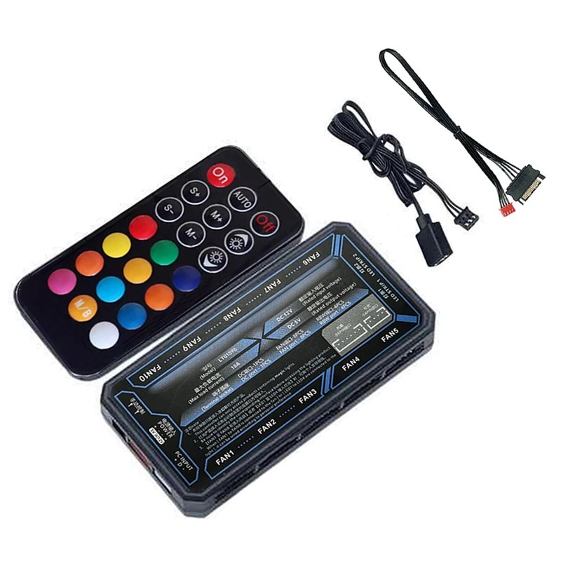 A93E-6Pin ARGB Controller Kipa - Fan Hub Rgb Controller ulasan dan harga