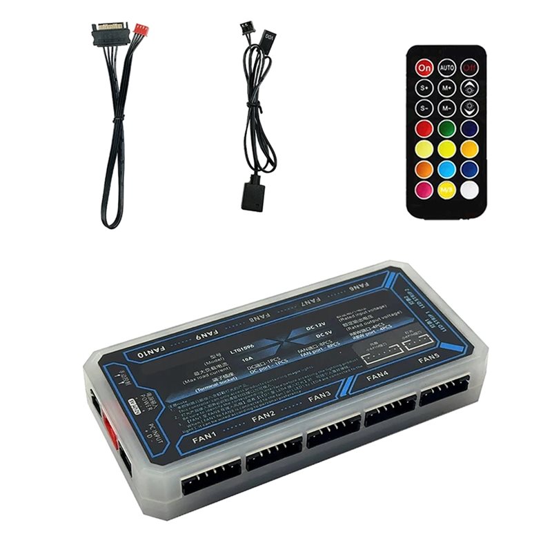 A93E-6Pin ARGB Controller Kipa - Fan Hub Rgb Controller ulasan dan harga