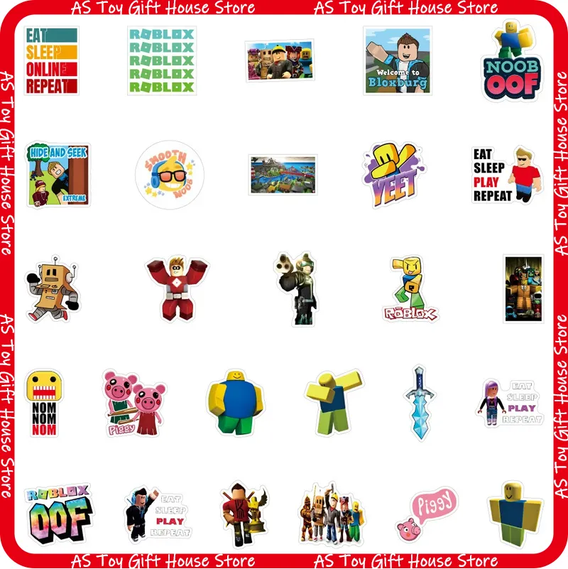 100 Buah Stiker Roblox Stiker  - Gaming Accessories Roblox ulasan dan harga