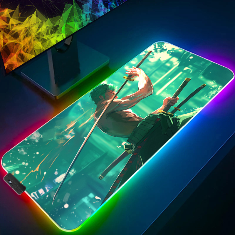 ONE PIECE Zoro Mouse Pad RGB A - Gaming Accessories For Pc ulasan dan harga