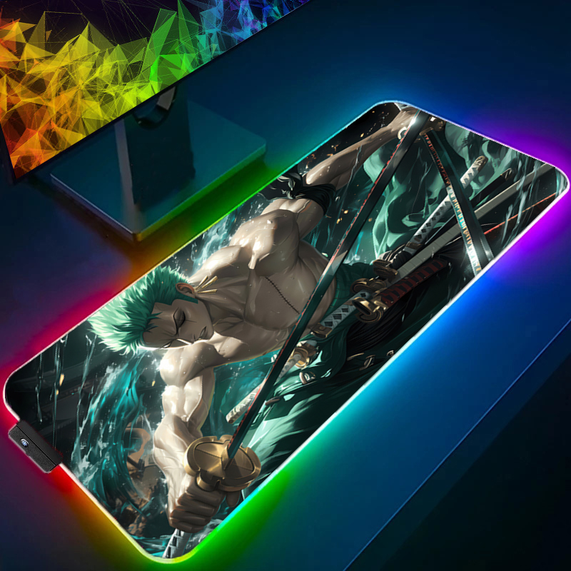 ONE PIECE Zoro Mouse Pad RGB A - Gaming Accessories For Pc ulasan dan harga