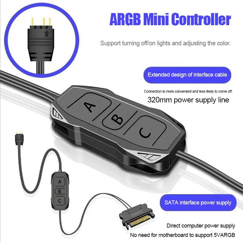 Pengontrol Lampu Kipas Chassis - Fan Hub Rgb Controller ulasan dan harga