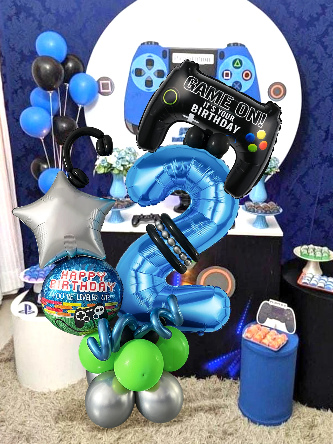 32PCS Perlengkapan Balon Tema  - Gaming Accessories Room ulasan dan harga