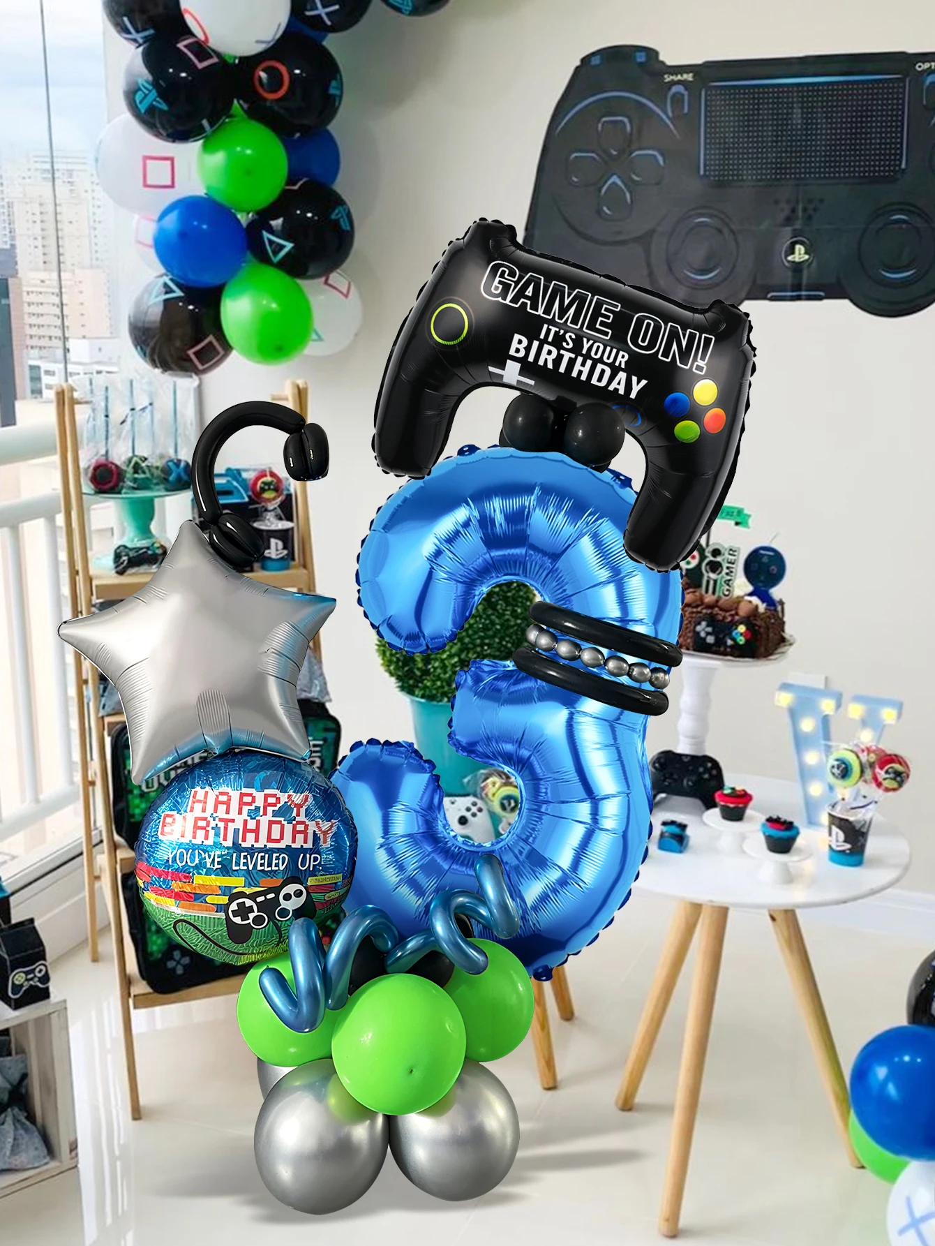 32PCS Perlengkapan Balon Tema  - Gaming Accessories Room ulasan dan harga