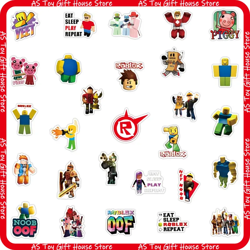 50 Pcs Stiker Roblox Tahan Air - Gaming Accessories Roblox ulasan dan harga